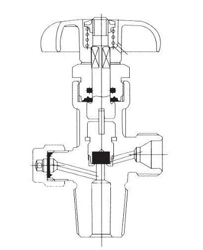 QF-2 플래퍼 유형 황동 산소 O2 실린더 밸브